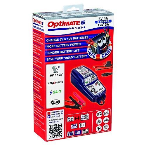  Cargador, testador y mantenedorde carga 6 y 12 voltios Optimate 5 - UC30095-5 