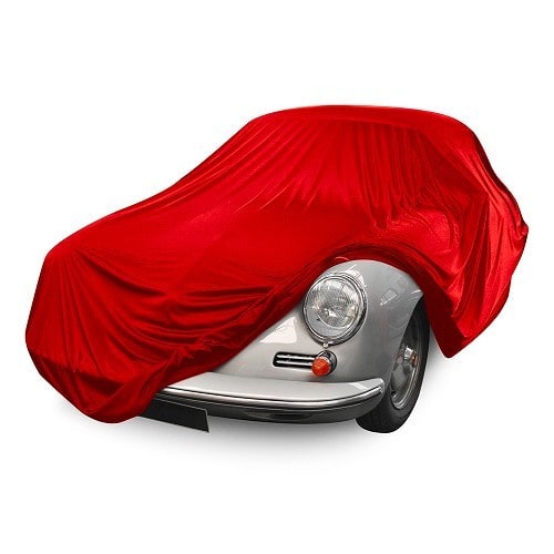 Housse/bâche protection sur-mesure rouge BMW E30 Baur cabriolet (Coverlux+)