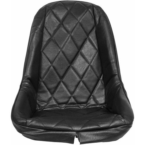  Schwarzer Bezug "Diamant" für einen Schalensitz im Stil 356 UC35300 - UC35306 