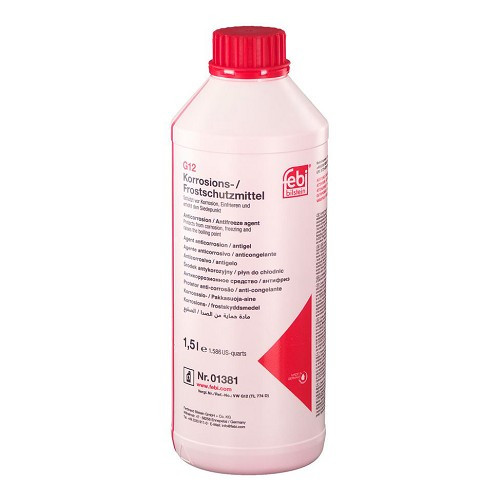  FEBI Concentrate Coolant fluid G12 - red - 1,5 liter - UC50000 