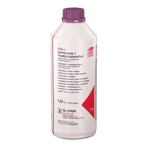  Liquide de refroidissement concentré FEBI G12++ - rose violâtre - 1,5 Litres  - UC51050 
