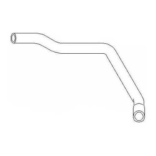 46 cm 90° angled rubber hose, interior diameters: 19 and 25 mm - UC56840