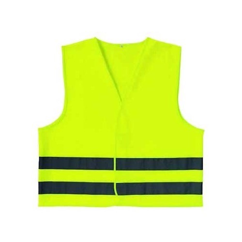  Yellow mesh high-visibility jacket with 2 reflective strips - UC60905 