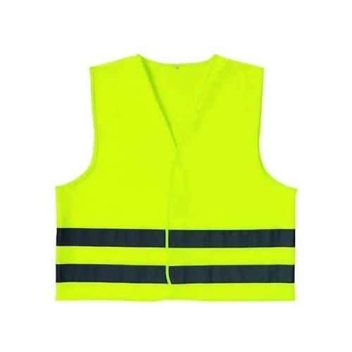  Yellow mesh high-visibility jacket with 2 reflective strips - UC60905 