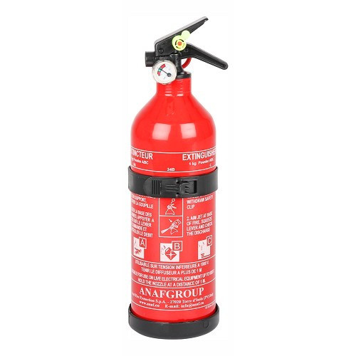  1 kg pressurised fire extinguisher with pressure gauge - UC60906 