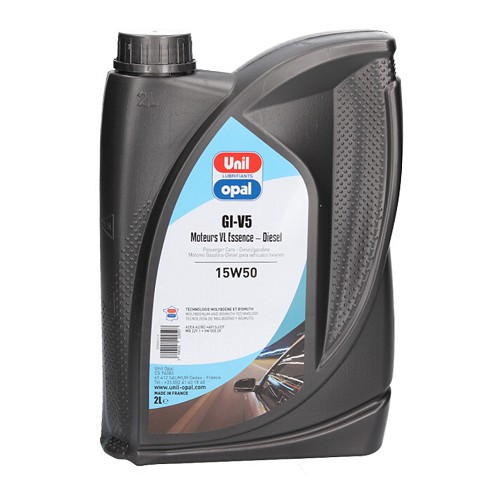     
                
                
    Motoröl UNIL OPAL OPALPERF GI-V5 15W50 - mineralisch - 2 Liter - UD10007
