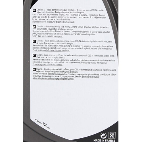 Engine Oil UNIL OPAL OPALPERF GI-V7 10W50 - semi-synthetic - 2 Liters - UD10008