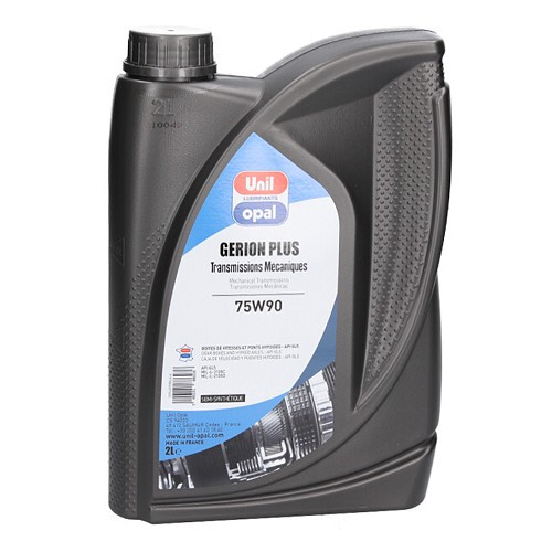     
                
                
    Transmission and axle oil UNIL OPAL GERION PLUS 75W90 - semi-synthetic - 2 Litres - UD10075
