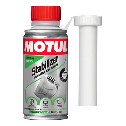     
                
                
    Stabilisateur d'essence Motul Stabilizer - flacon - 100ml - UD10211
