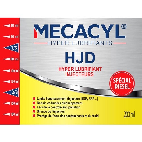  Hyper-lubrifiant MECACYL HJD pour soupapes et injecteurs diesel - 200ml  - UD10224-3 