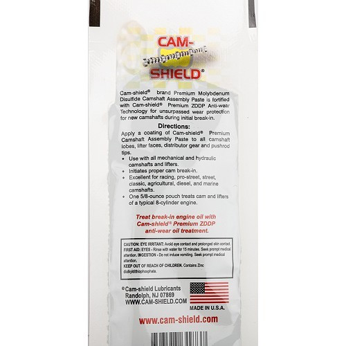  Pasta Cam Shield - ZDDP - (Especial ensamblaje) - 18g - UD10390-1 