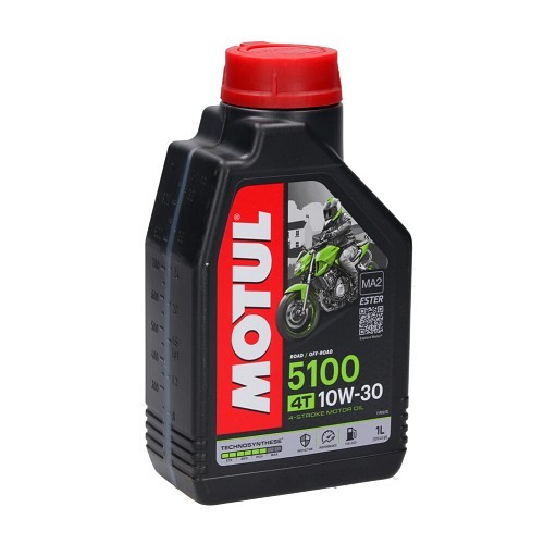  Motorfiets olie MOTUL 5100 4T 10W30 - Technosynthese - 1 Liter - UD10600 