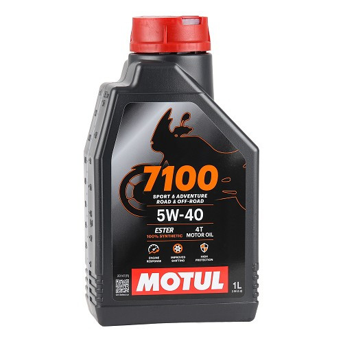 Óleo de motorizada MOTUL 7100 4T 5W40 - sintético - 1 Litro - UD10612 