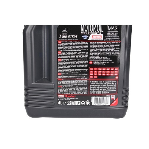 Motul 7100 4T 10W60 olio 100% sintetico moto - 4 Litri - UD10621