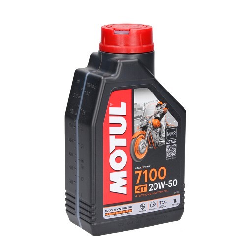  Motorcycle engine oil Motul 7100 4T 20W50 - synthetic - 1 Litre - UD10622 