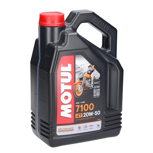  Motul 7100 4T 20W50 motorfietsolie - synthetisch - 4 liter - UD10623 