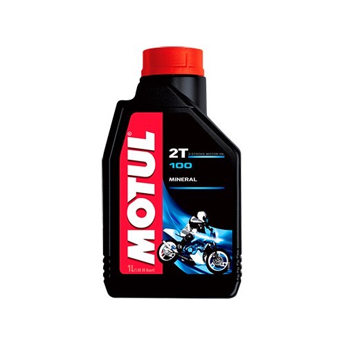  MOTUL 100 2T motorbike oil pre-mix - mineral - 1 Liter - UD10637 