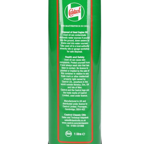  CASTROL Classic GP50 Engine Oil - mineral - 1 Litre - UD11050-2 