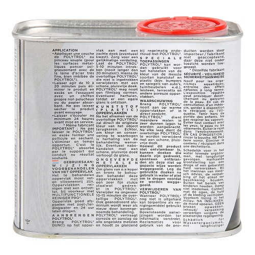 POLYTROL restorer for plastics, chrome, metal and PVC - 500ml canister - UD23000