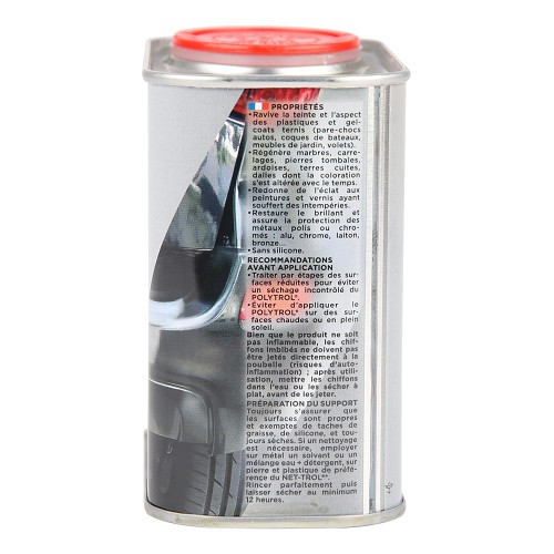 POLYTROL restorer for plastics, chrome, metal and PVC - 500ml canister - UD23000