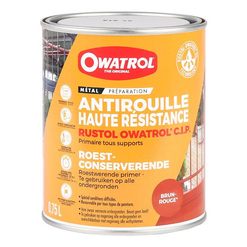     
                
                
    OWATROL Rustol CIP Korrosionsschutzgrundierung hochfest - Topf - 75cl - UD23025
