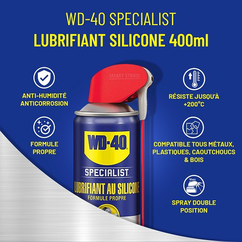 WD-40 Specialist Spray Silicone Lube - aerosol - 400ml - UD28001