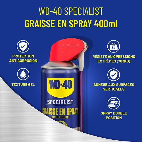 WD-40 Specialist Long Lasting & Moisture Resistant Grease - aerosol - 400ml - UD28002