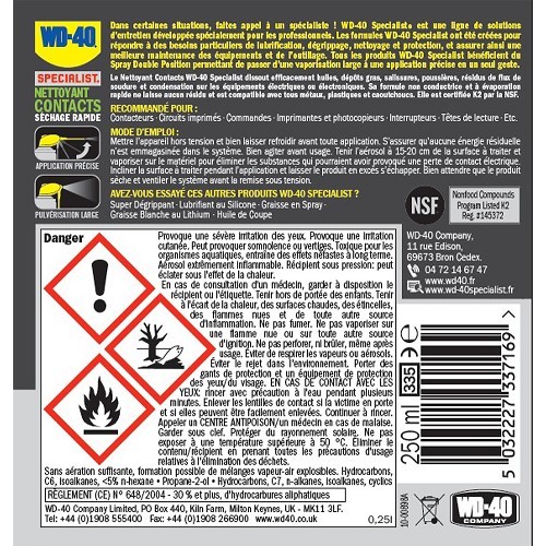  WD-40 Specialist Detergente accensione - spray - 400 ml - UD28007-1 