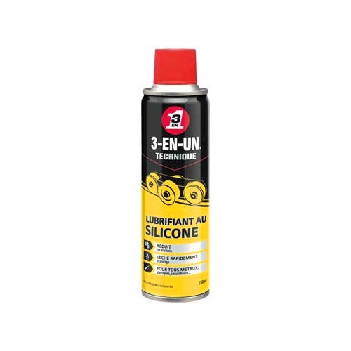  3-EN-UN TECHNIQUE Lubrificante de silicone - lata de spray - 250ml - UD28084 