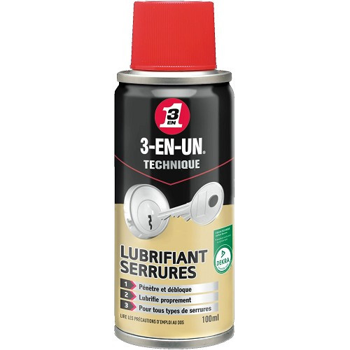     
                
                
    Lubrifiant serrures 3-EN-UN TECHNIQUE - bombe - 100ml - UD28095
