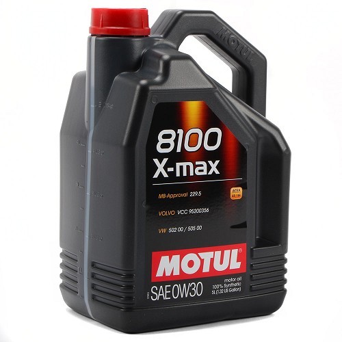  Motorolie MOTUL 8100 X-max 0W30 - synthetisch - 5 liter - UD30006-1 