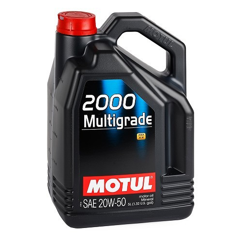  MOTUL 2000 Multigrade 20W50 motorolie - mineraal - 5 liter - UD30008 
