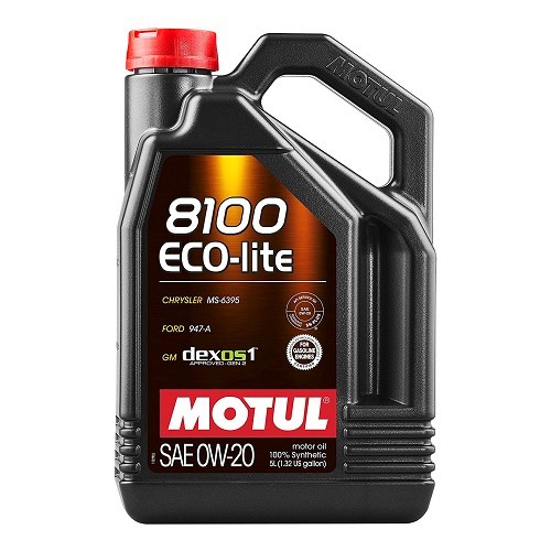  Motorolie MOTUL 8100 ECO-lite 0W20 - synthetisch - 5 liter - UD30009 