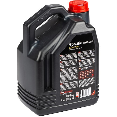  Huile moteur MOTUL Specific RBS0-2AE 0W20 - synthétique - 5 Litres - UD30012-1 