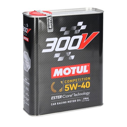  Huile moteur MOTUL 300V Compétition 5W40 - 100% synthèse - 2 Litres - UD30182 