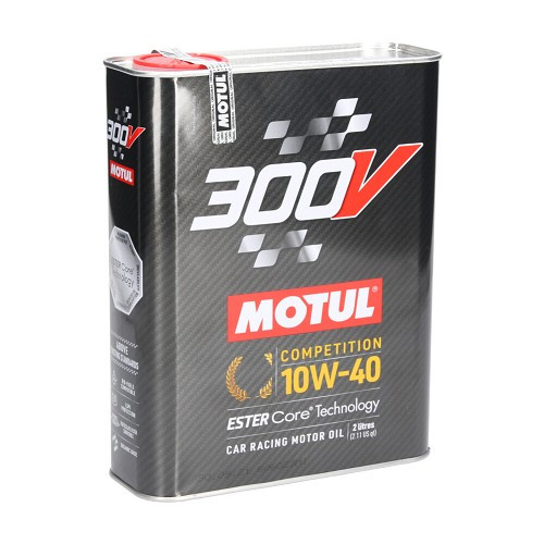     
                
                
    Engine oil MOTUL 300V competition 10w40 - synthetic - 2 Liters - UD30184
