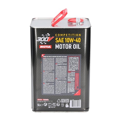  Engine oil MOTUL 300V competition 10w40 - synthetic - 5 Liters - UD30185-1 