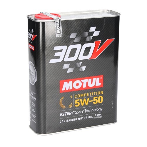  Huile moteur MOTUL 300V Compétition 5W50 - 100% synthèse - 2 Litres  - UD30186 