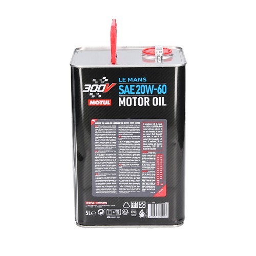  Engine oil MOTUL 300V competition Le Mans 20w60 - synthetic - 5 Liters - UD30195-1 