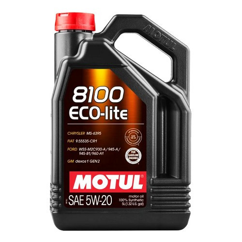     
                
                
    Motor oil MOTUL 8100 ECO-LITE 5W20 - 100% synthetic - 5 Liters - UD30201
