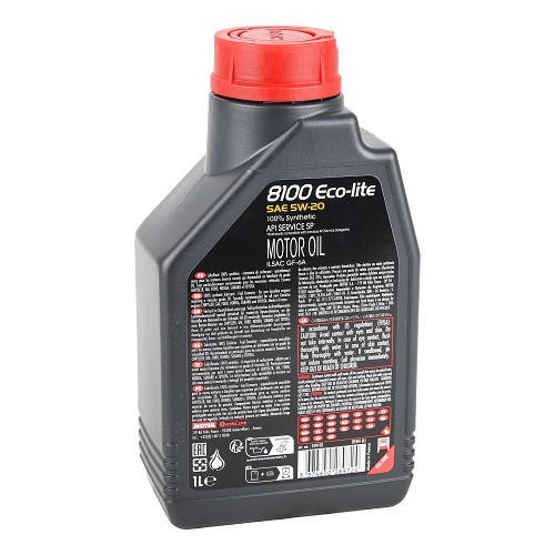 Motor oil MOTUL 8100 ECO-LITE 5W20 - 100% synthetic - 1 Litre - UD30202