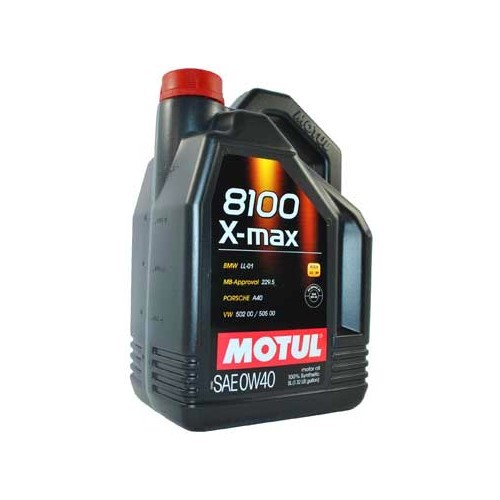  MOTUL 8100 X-max 0W40 engine oil - synthetic - 5 Liters - UD30260-1 