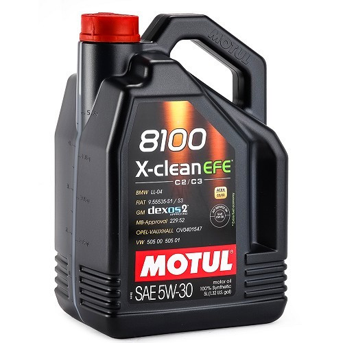  MOTUL 8100 X-clean EFE 5W30 motorolie - synthetisch - 5 liter - UD30272 