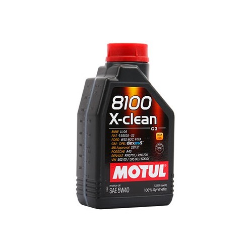  Motor oil MOTUL 8100 X-clean 5W40 - synthetic - 1 Litre - UD30295-1 