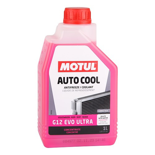  Liquide de refroidissement concentré MOTUL AUTO COOL G12 EVO ULTRA lobrid tech - rose - 1 Litre - UD30367 