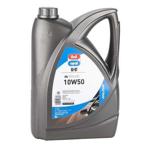     
                
                
    Engine Oil UNIL OPAL OPALPERF GI-V7 10W50 - semi-synthetic - 5 Liters - UD30389
