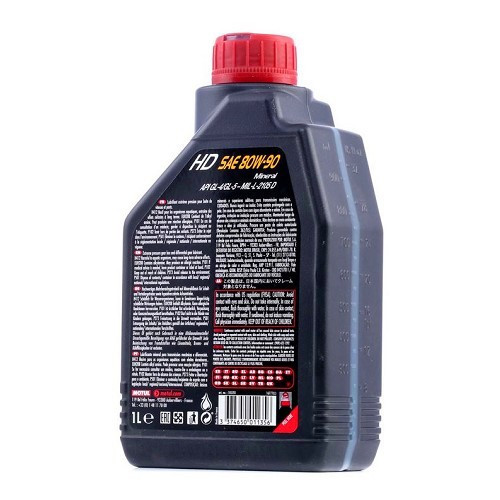  MOTUL HD SAE 80W90 manual gearbox and axle oil - mineral - 1 Litre - UD30391-1 