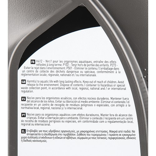 Engine Oil UNIL OPAL OPALPERF COMPETITION 10W60 - 100% synthetic - 2 Liters - UD30396