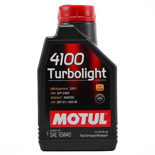 MOTUL 4100 Turbolight 10W40 motor oil - Technosynthese - 1 Liter - UD30398 