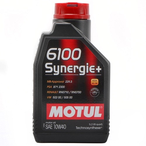  Motor oil MOTUL 6100 Synergie 10W40 - Technosynthèse - 1 Litre - UD30399 